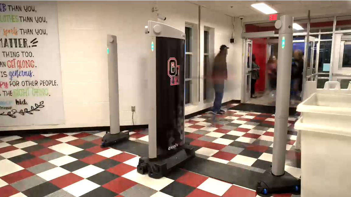 Demonstration of Evolv Express detectors at a random school