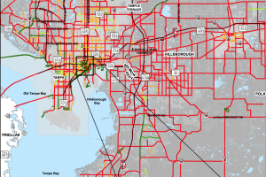 MAP - DANGEROUS ROADS FOR BICYCLISTS HILLSBOROUGH COUNTY.png