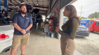 Todd Bender with Angel Mechanics tells WPTV reporter Kayla McDermott that car batteries are particularly vulnerable to cold weather.