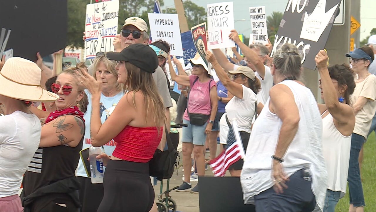 A "No Kings" protest was held in Port St. Luce on June 14, 2025.