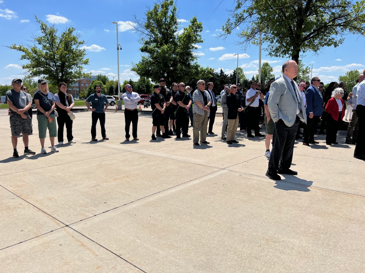 Memorial ceremony for Officer Michael Mosher