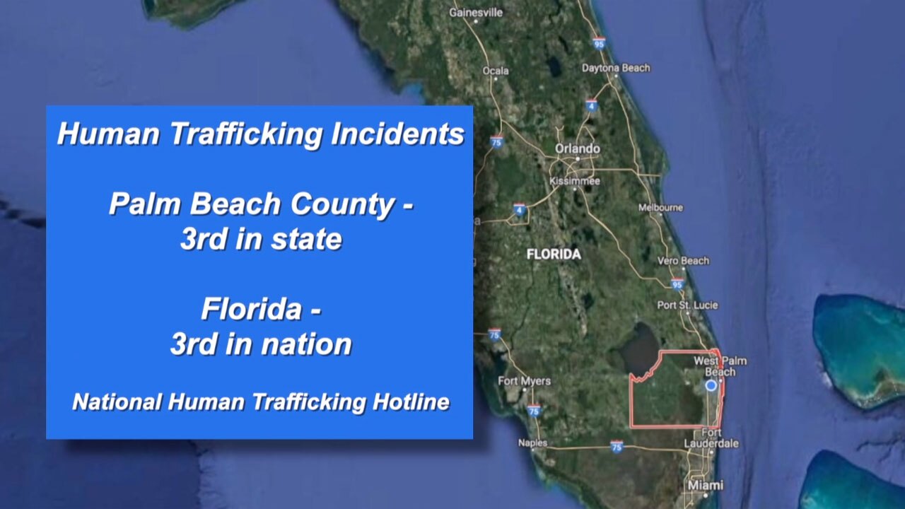 Palm Beach County No. 3 for human trafficking