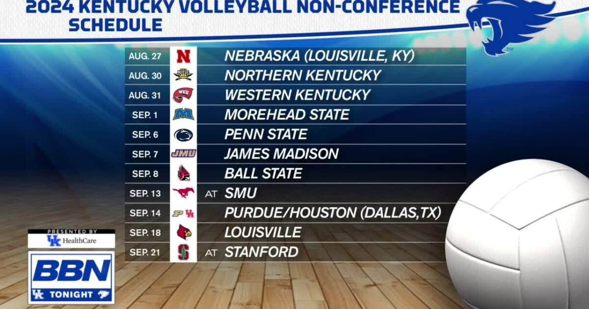 WATCH: Craig Skinner unveils 2024 nonconference Kentucky Volleyball schedule watch-craig-skinner-unveils-2024-nonconference-kentucky-volleyball-schedule
