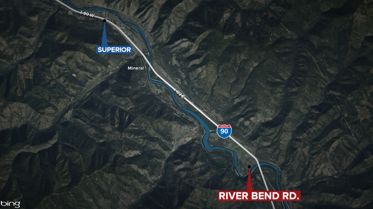 Clark Fork RIver Body Found Superior Map