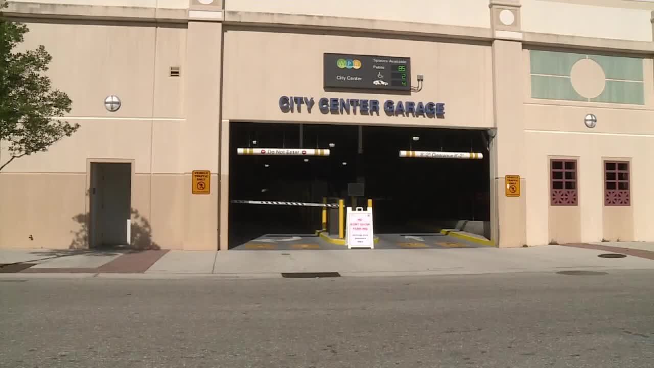 City Center Garage in downtown West Palm Beach weekend flat parking rates