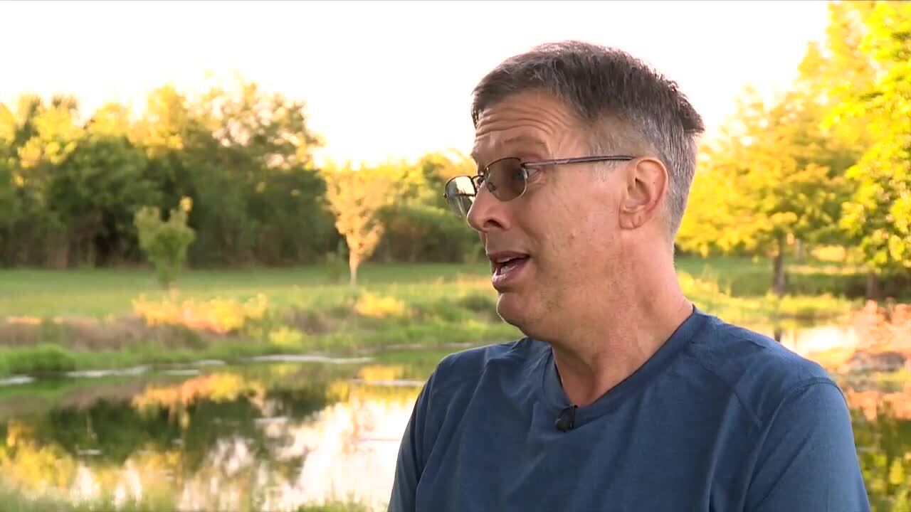 William Derks lives less than a mile down the road from the proposed ATV park site in The Acreage. Oct. 17, 2023