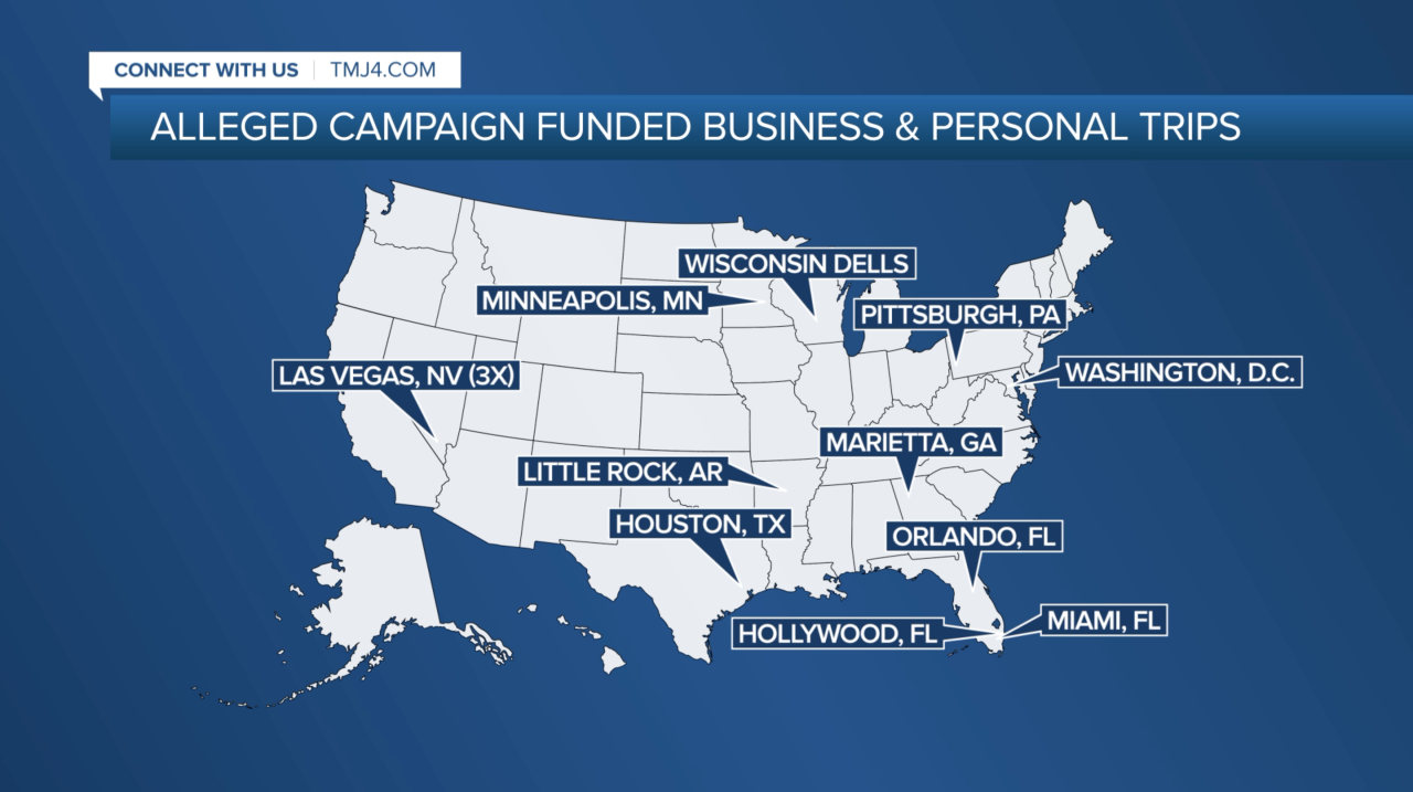 Locations Ald. Lewis visited