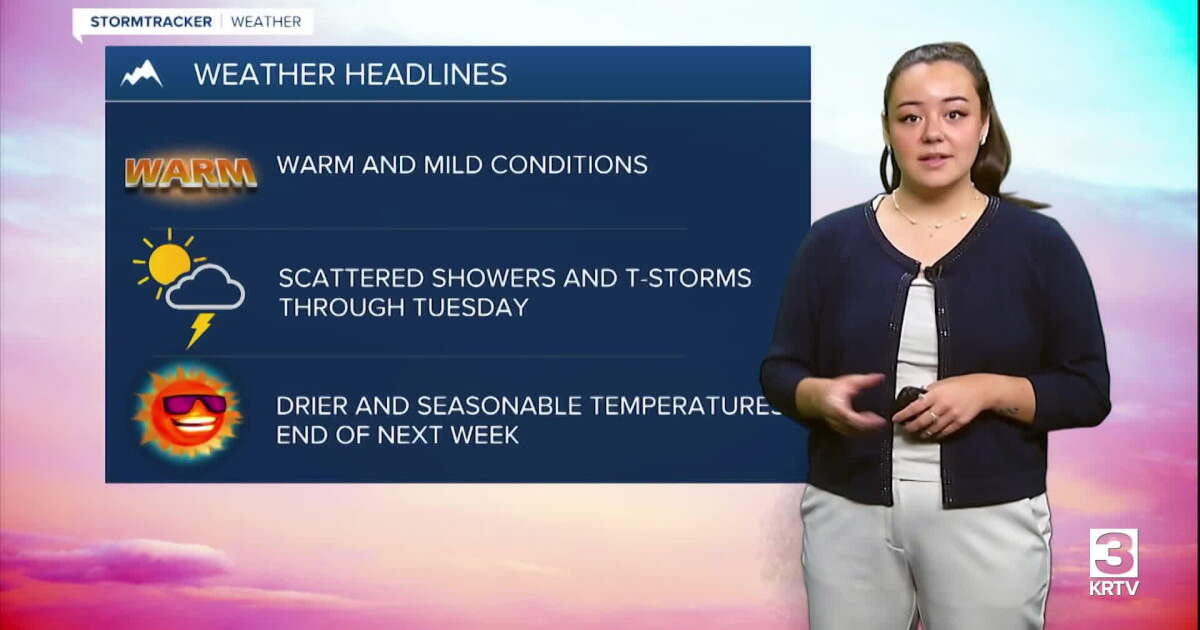 Shower and thunderstorm chances continue