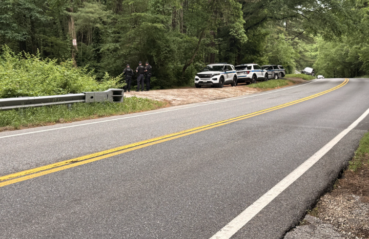 Baltimore County Police barricade