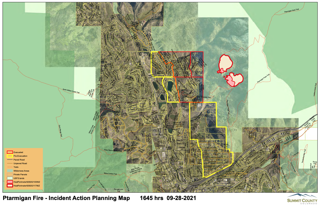 Ptarmigan Fire map_Sept 28 2021