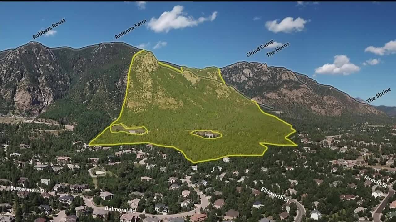 Recently acquired open space at the base of Cheyenne Mountain 