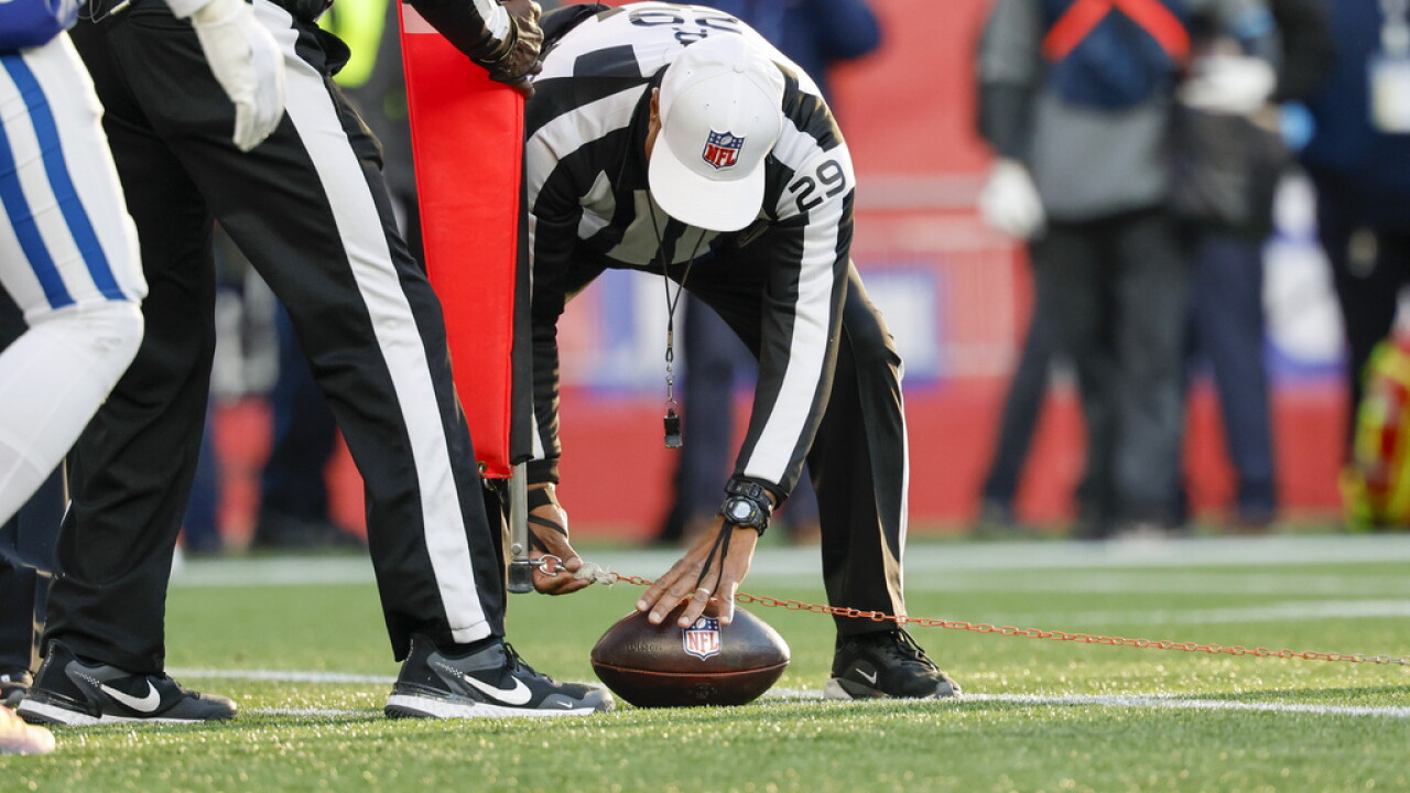 First Down Chain In Football NFL replacing 'chain gang' with cameras to measure first downs next season