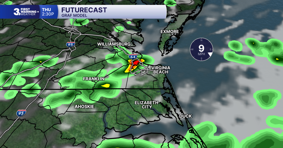 First Warning Forecast: Scattered storms move in Thursday