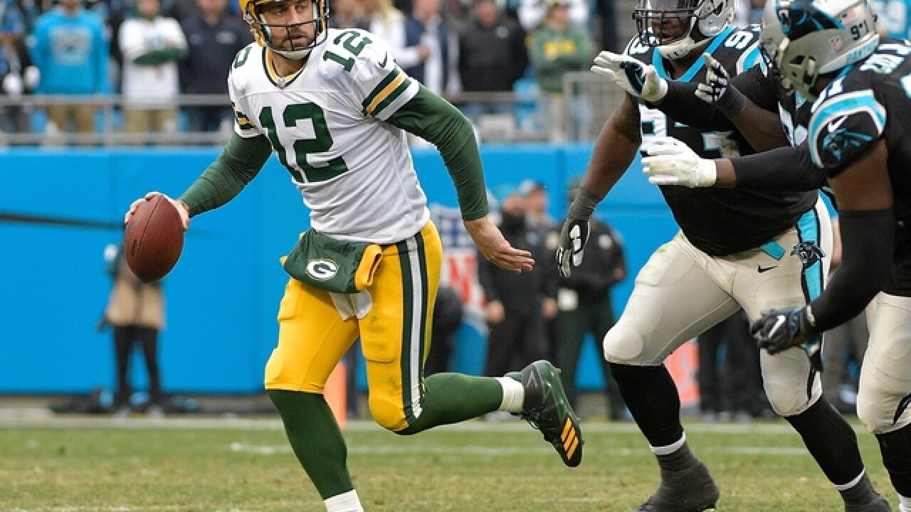 Newton Throws 4 Tds Panthers Spoil Rodgers Return 31 24