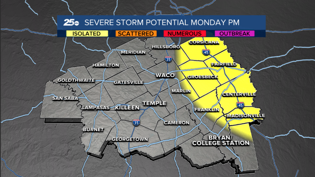 Monday Severe Risk