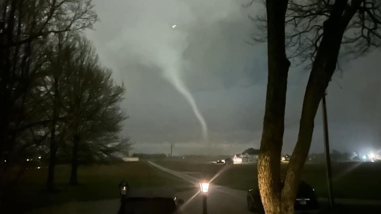 Tornado warned storms leave paths of damage in central Indiana