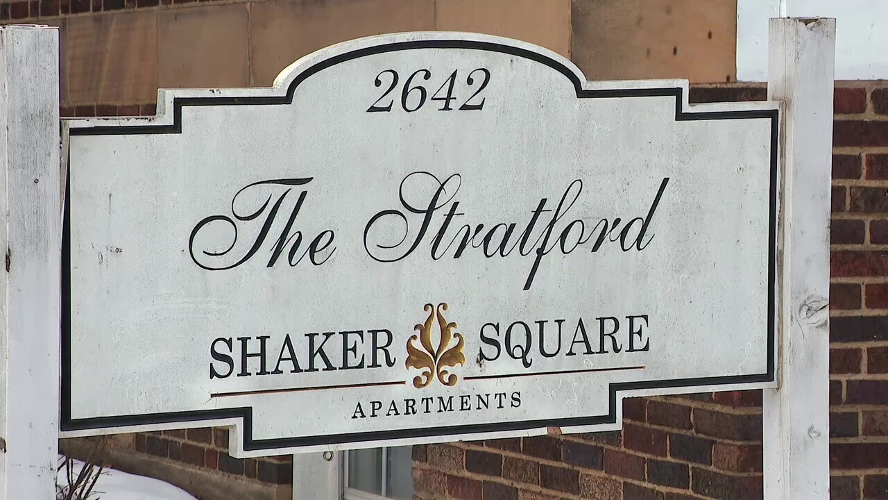 The Stratford is part of a bundle of 14 apartment buildings that are in limbo near Shaker Square, with a foreclosure judgment auction scheduled for next month.