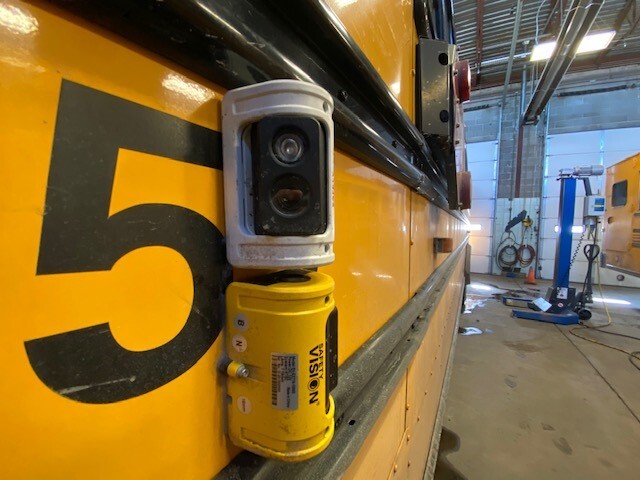 Exterior bus cameras
