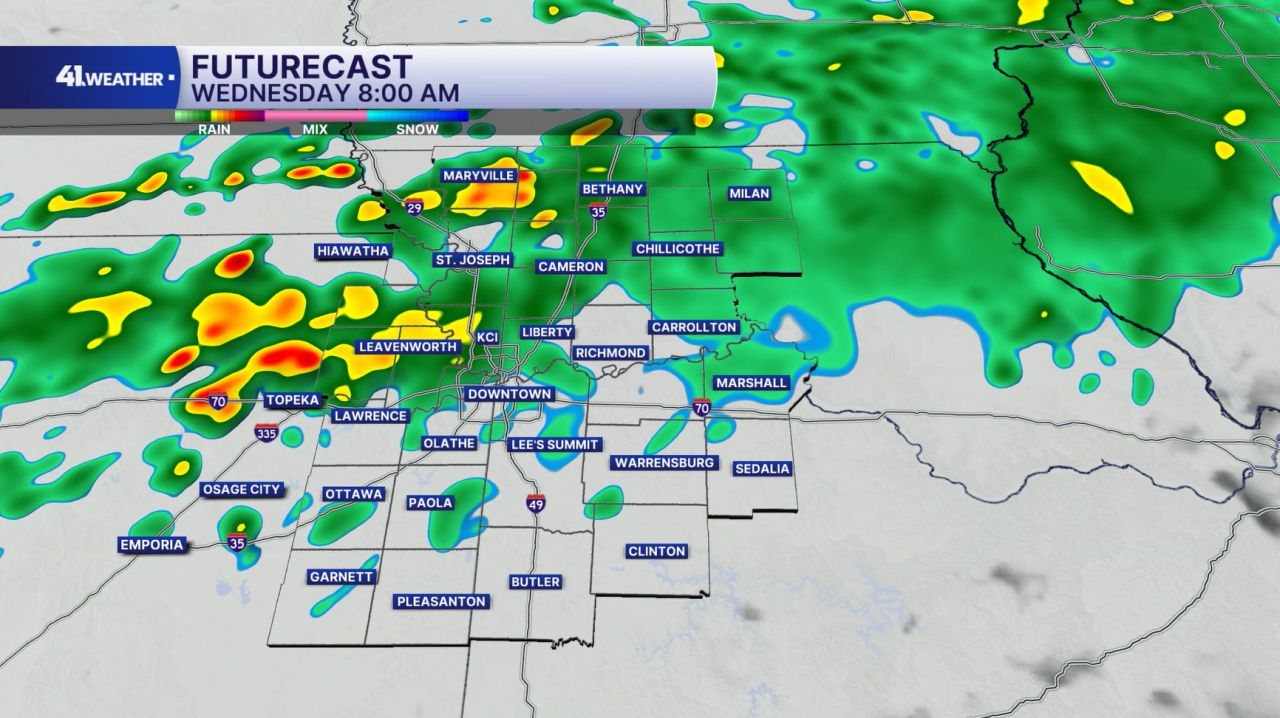 Wednesday Rain Chances