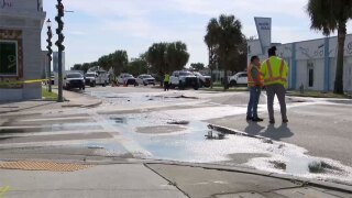 A sewer main break occurred on Dec. 4, 2025, in West Palm Beach at 23rd Street and Dixie Highway, resulting in the temporary closure of Dixie Highway between 21st Street and Northwood Road.