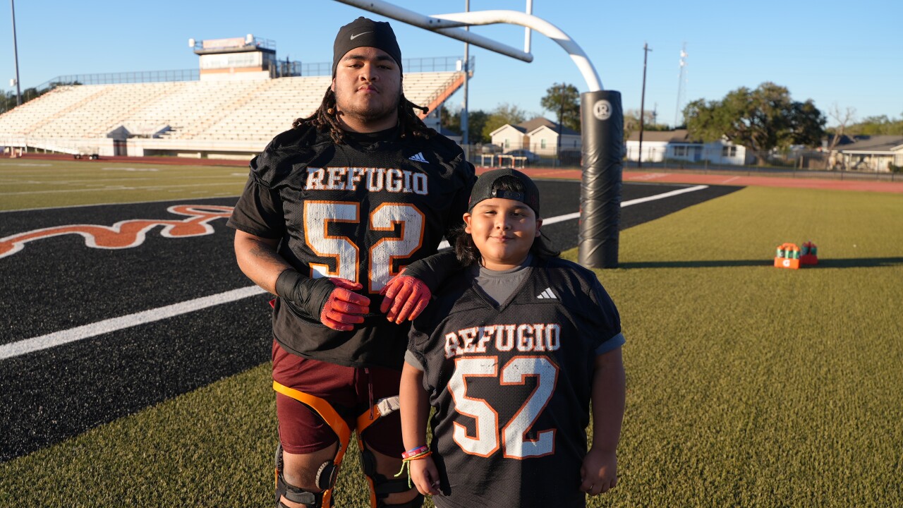 Refugio's Jason Delossantos with his younger brother