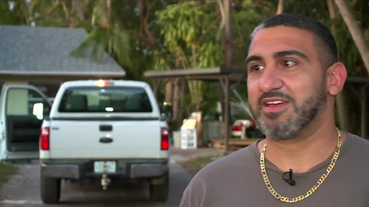 Steven Ayoub who is flipping a home near the canal on 40th Street, says he's not opposed to the road project on the north border of Royal Palm Beach. Feb. 27, 2024