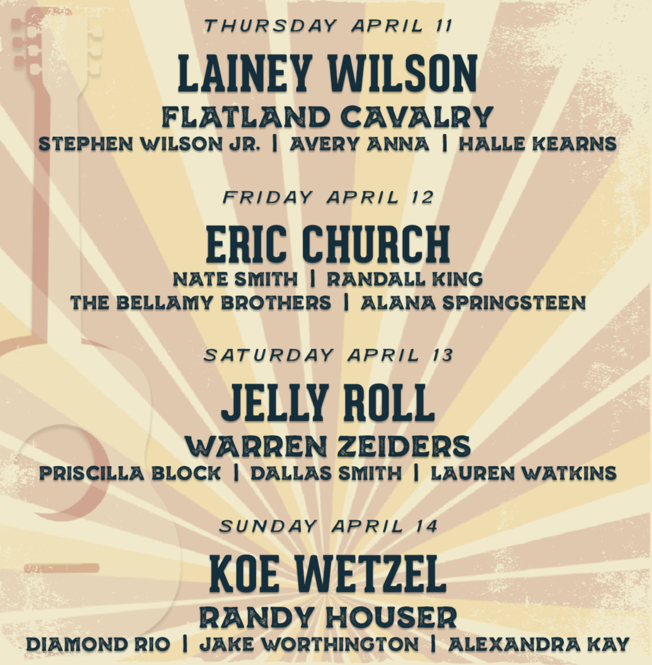 Country Thunder 2025 music festival lineup announced