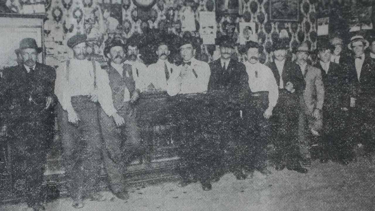 Smeltermen at a bar in East Helena