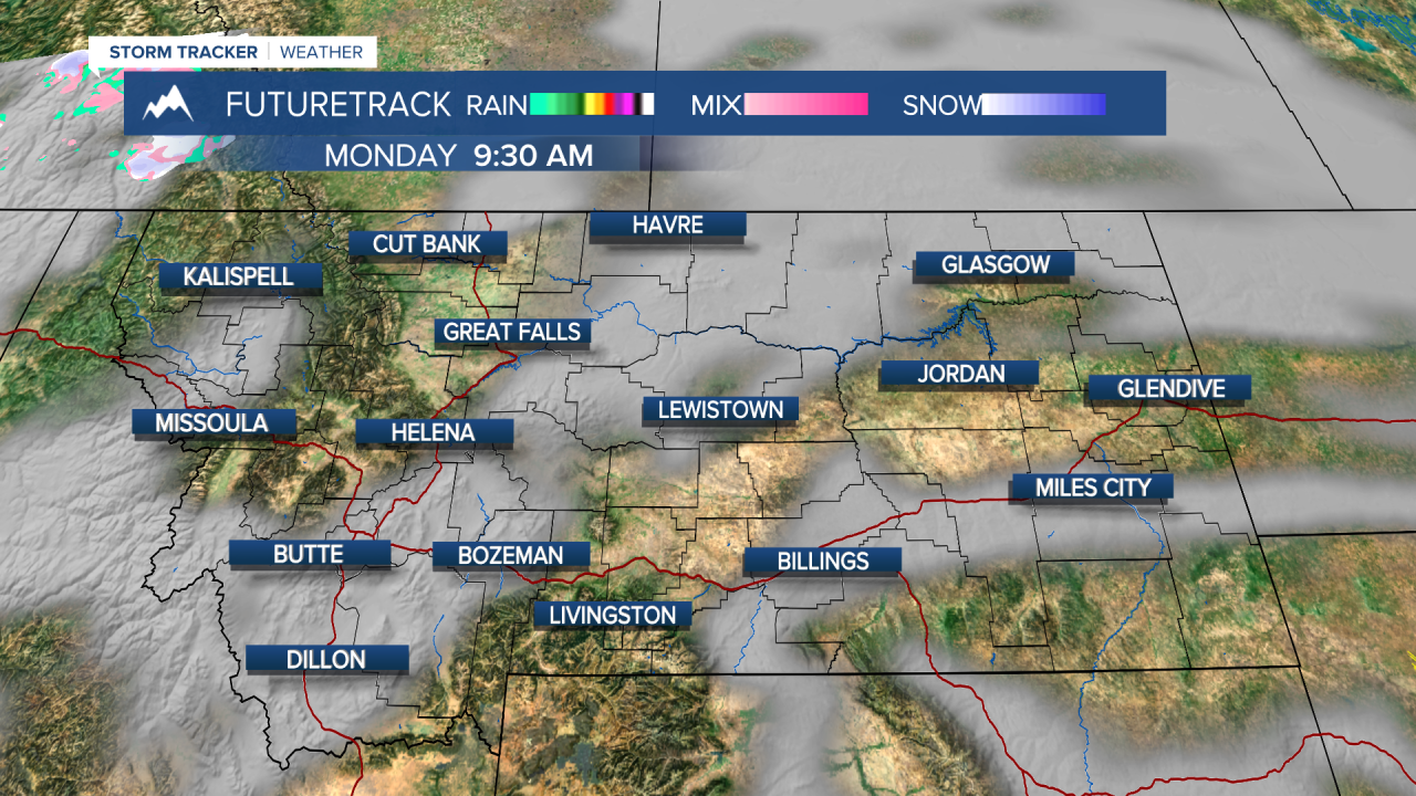 Monday's anticipated cloud cover
