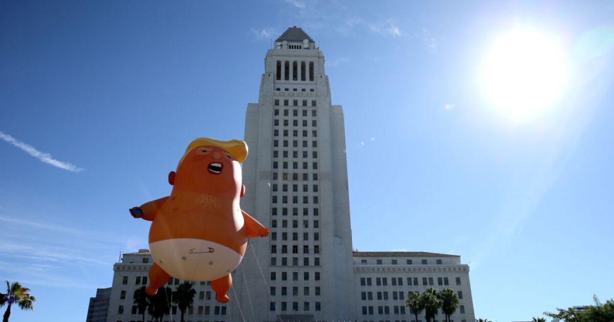 Trump baby balloon may fly over his 4th of July speech
