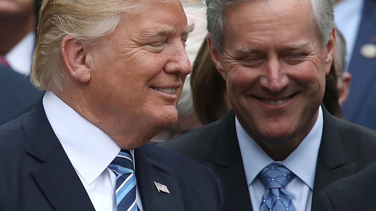 rep mark meadows trump is still holding out on 5b for the border