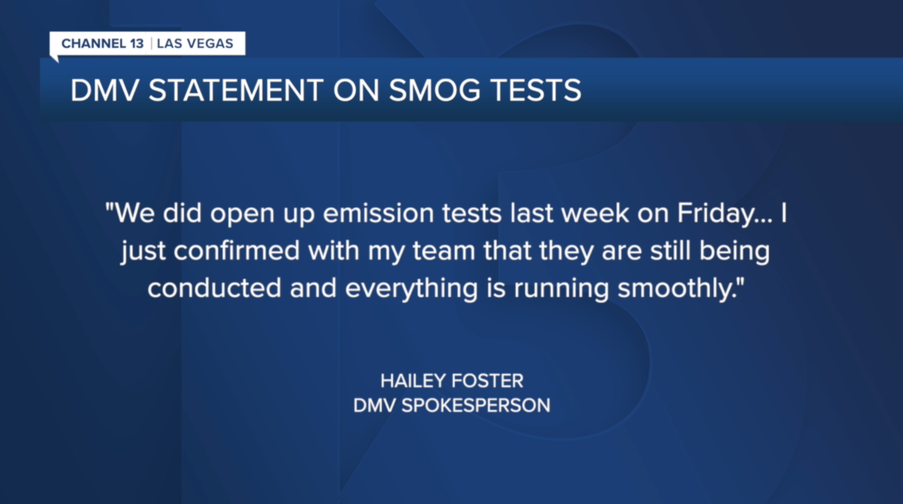 Are smog tests impacted by ongoing statewide outage?