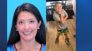 Amber Alert notice for non-family abduction, suspect possibly heading towards St. George