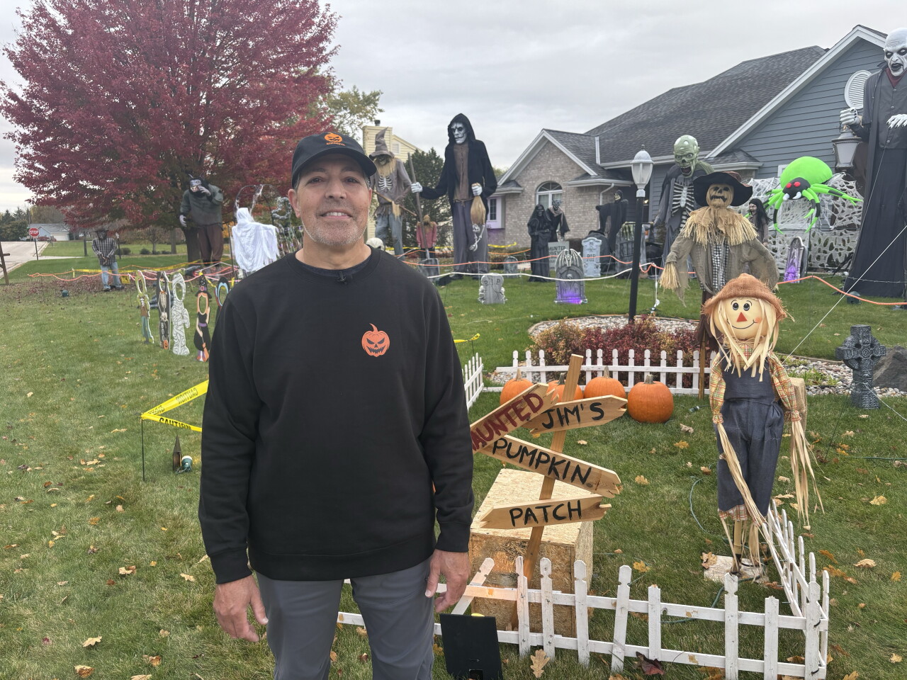 Mitch Maritato is an electrical engineer who created Maritato Home Haunt in Germantown