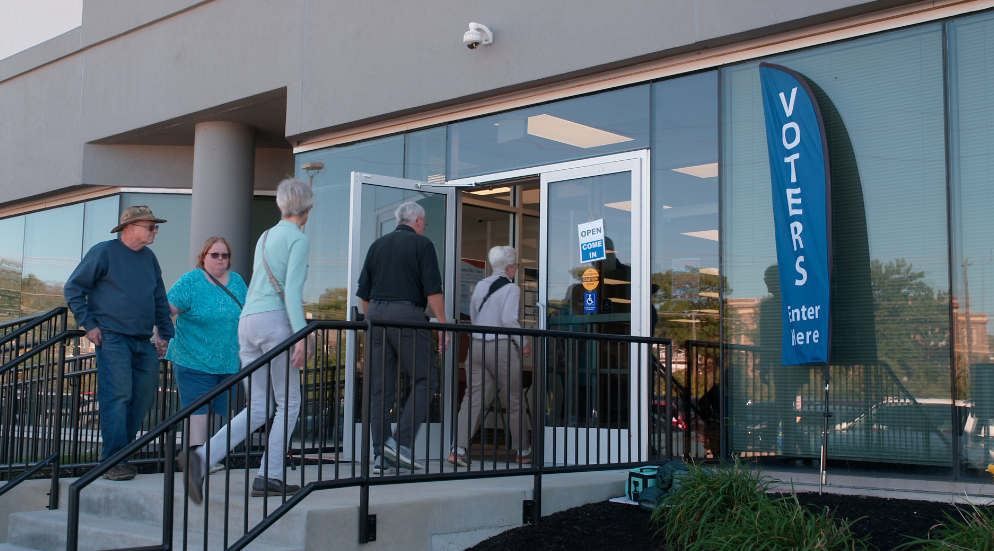 Early voters at the Hamilton County Board of Elections in October 2026.