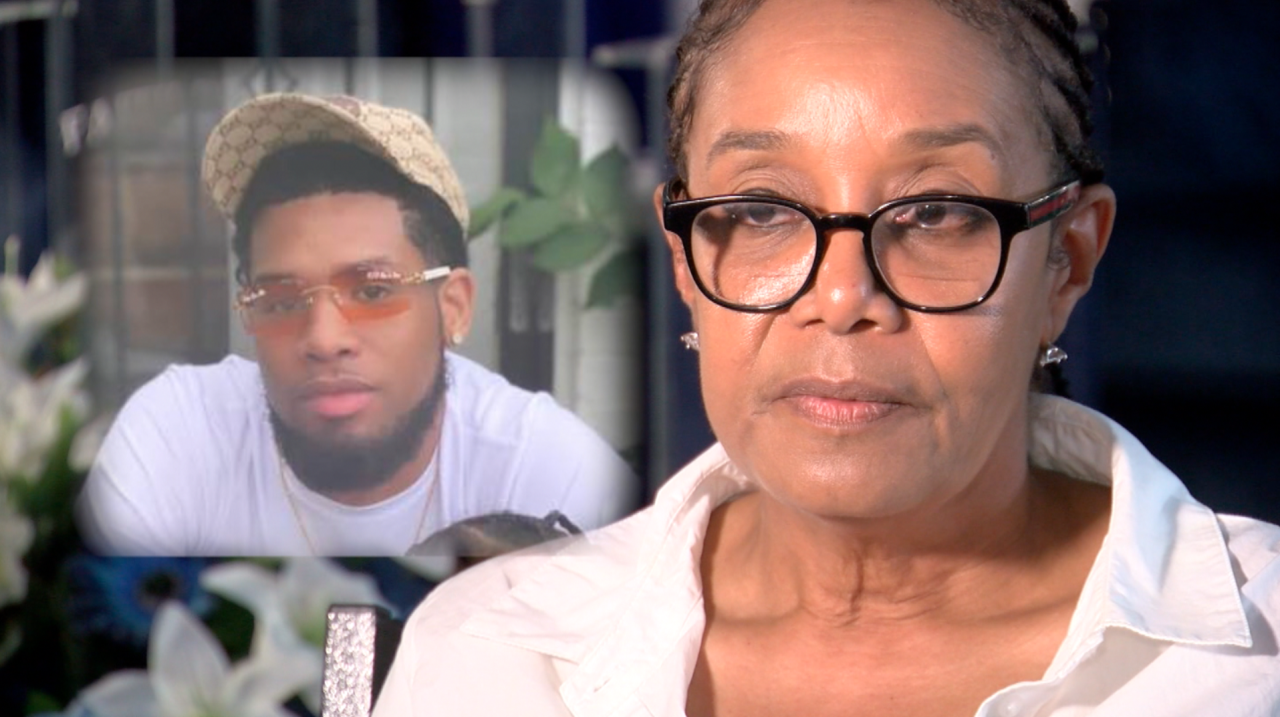 Janice Crump with son Bobby Brown