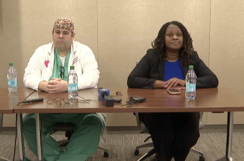 Sherie Thomas and Dr Matthe Geode