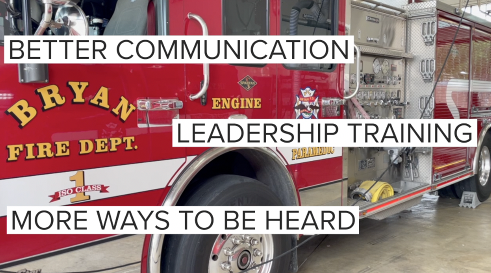 Bryan fire department review aims to improve communication, trust within the organization