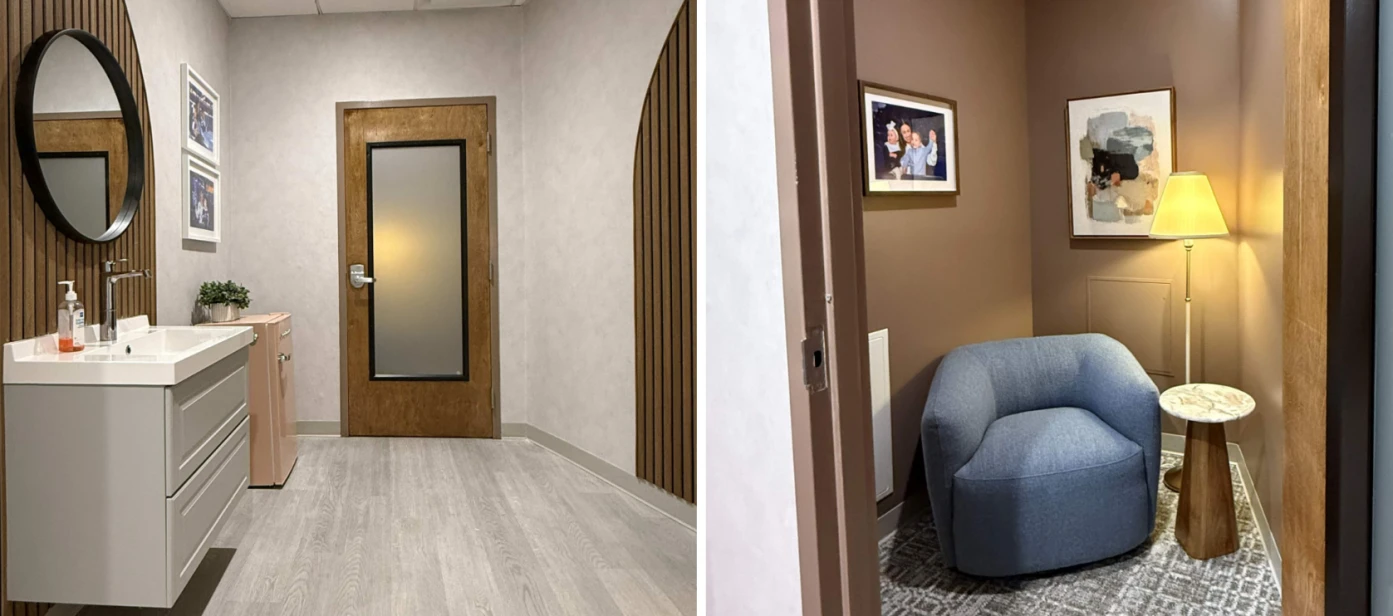 Newly refurbished mom and baby room opens at Benchmark International Arena
