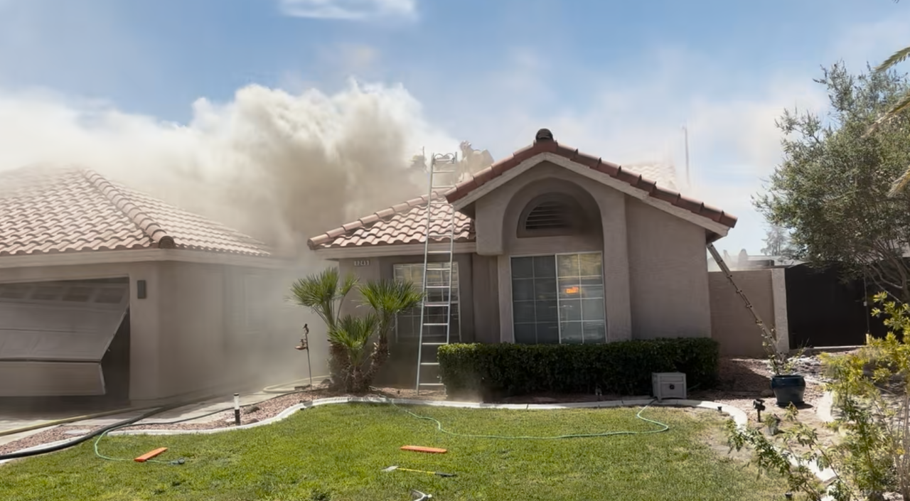 The structure fire at Del Lilly Lane