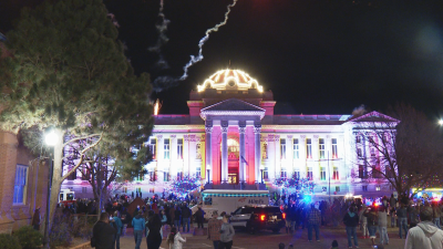 The Courthouse Lighting began in 2001 after the 9/11 terrorist attacks, according courthouselights.com