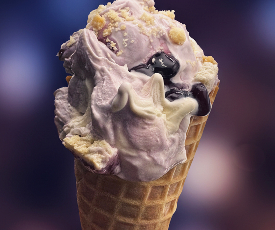 Kopp’s Frozen Custard's new flavor "Song Sung Blueberry"