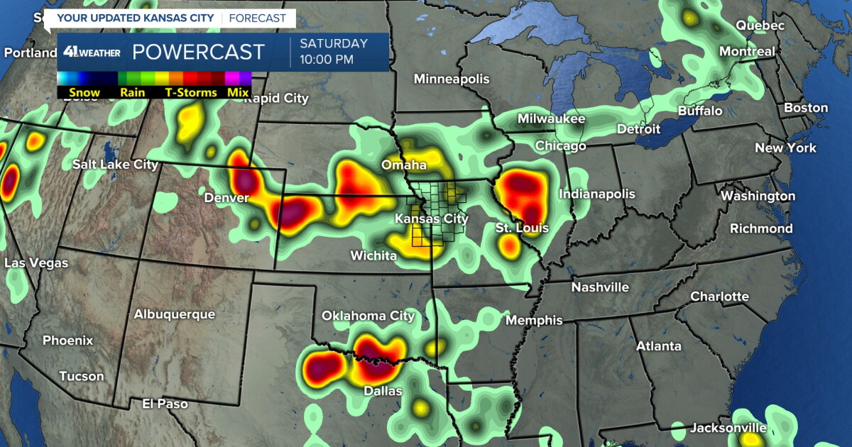 Weather Blog: Tracking 3 main rain chances this week in Kansas City