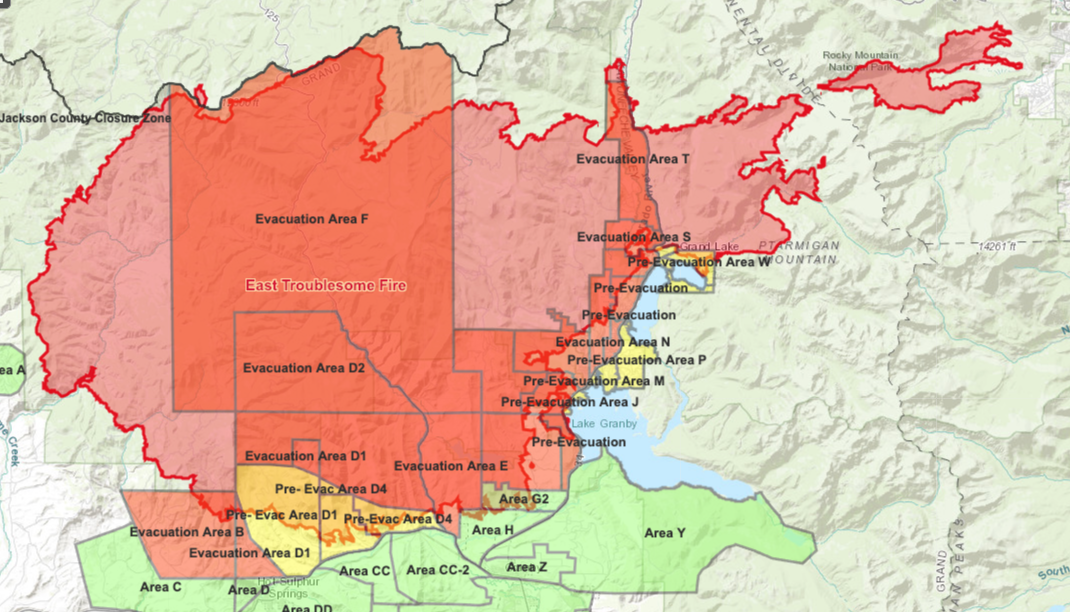 East Troublesome Fire_evacuation map Oct 29 2020