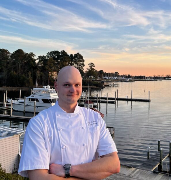 Chef Kyle Perkins at the Tides Inn