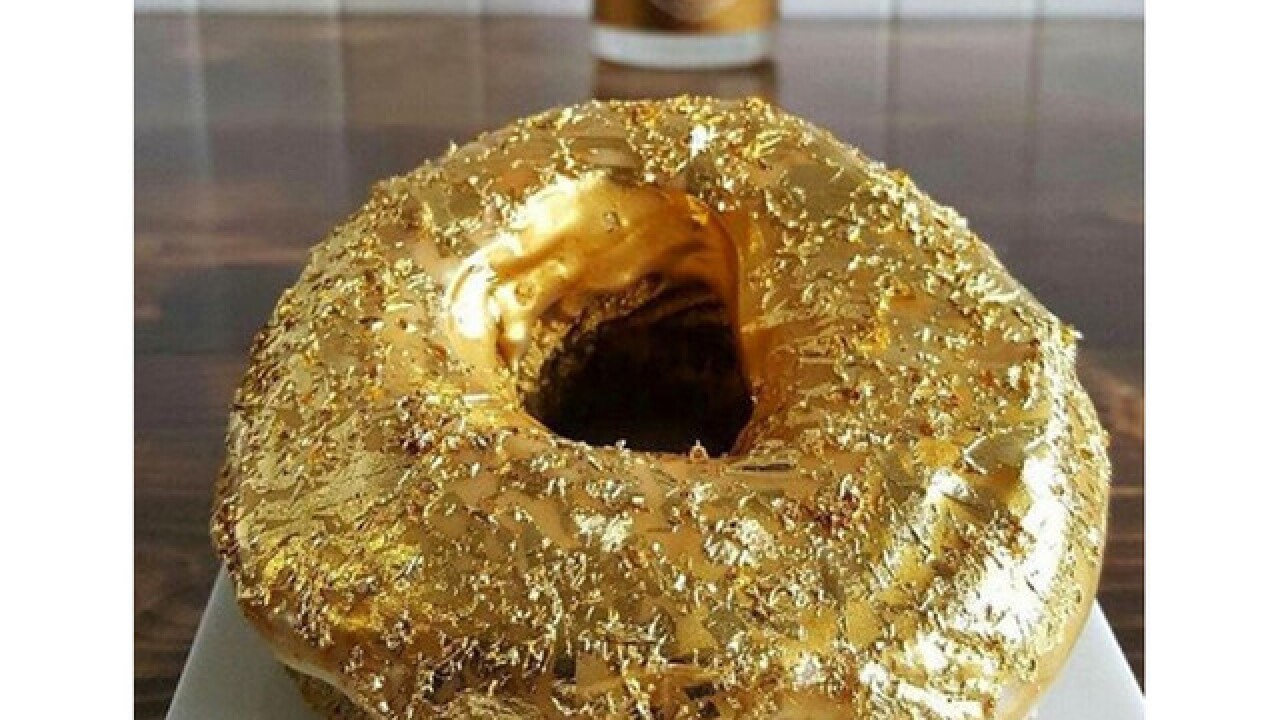 Would You Eat A Doughnut W 24 Karat Gold Flakes