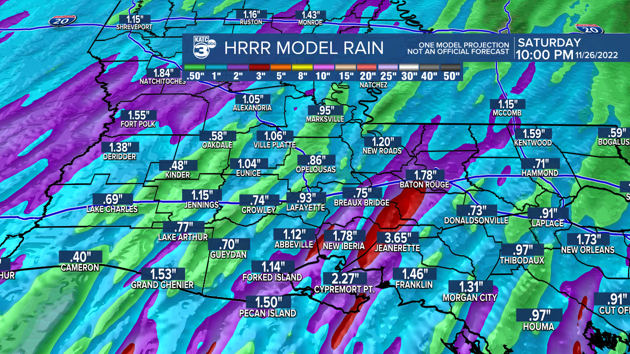 Extended HRRR Accumulation Acadiana.png
