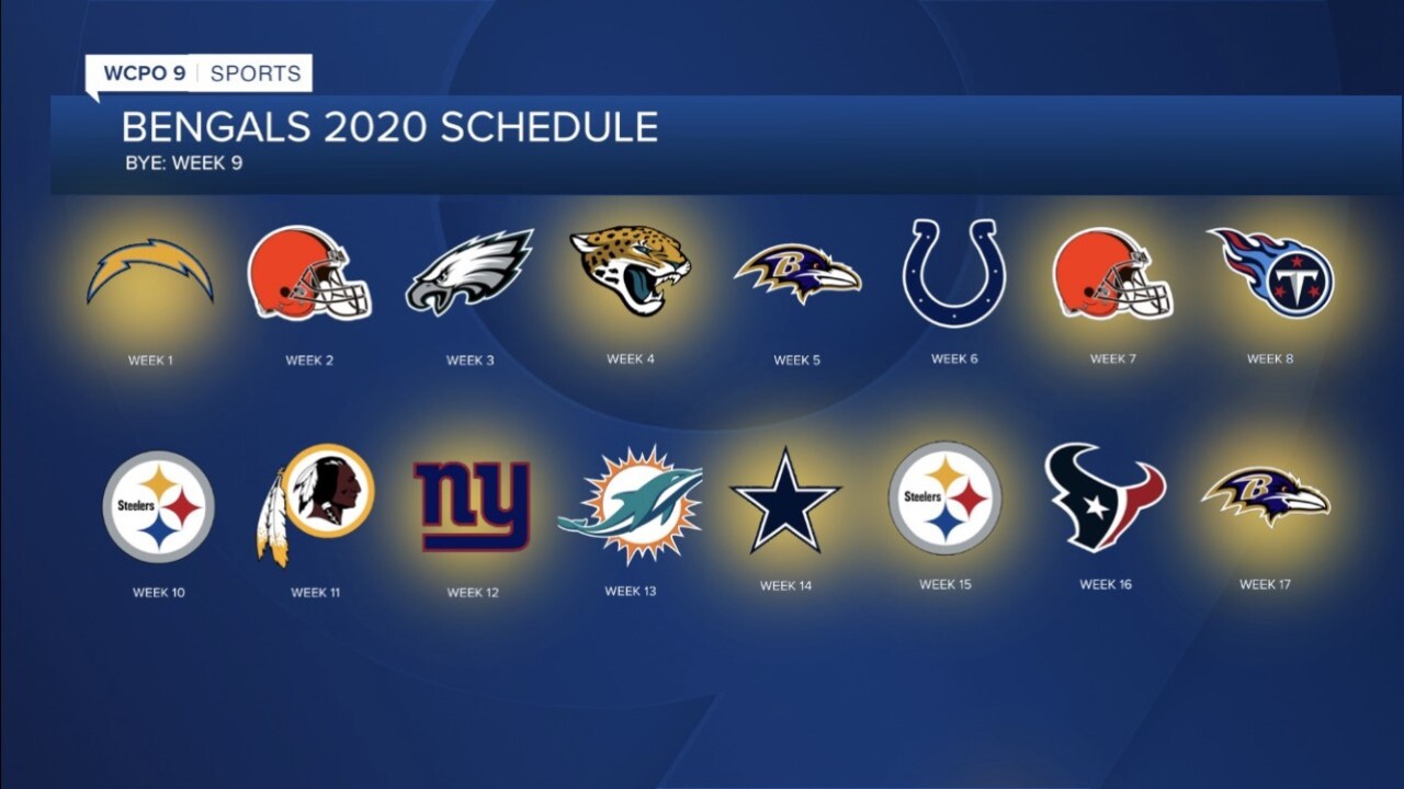 Bengals 2020 Schedule Includes Matchups Against Top Draft Picks