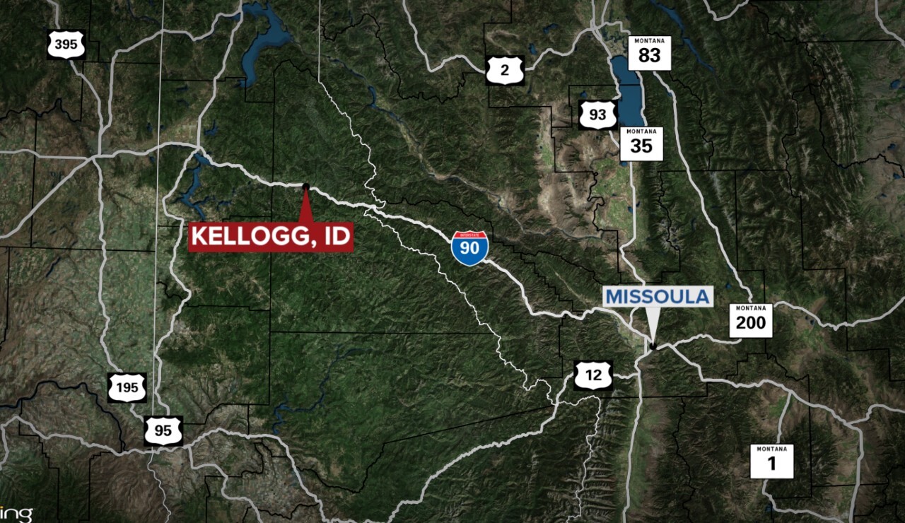 Kellogg Idaho Murders Map