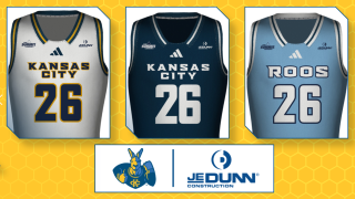 JE Dunn jersey patch partner of Roos basketball